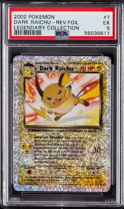 #7 DARK RAICHU-REVERSE FOIL