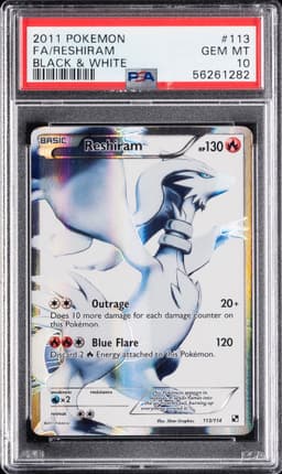#113 FULL ART/RESHIRAM