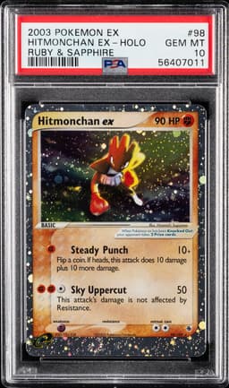 #98 HITMONCHAN EX-HOLO
