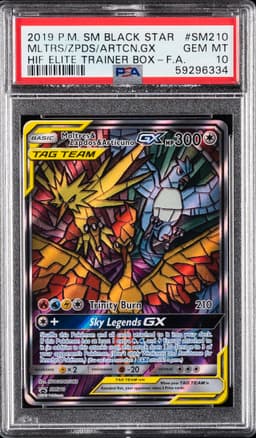 #SM210 FULL ART/MOLTRES & ZAPDOS & ARTICUNO GX