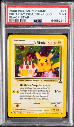 #24 BIRTHDAY PIKACHU-HOLO