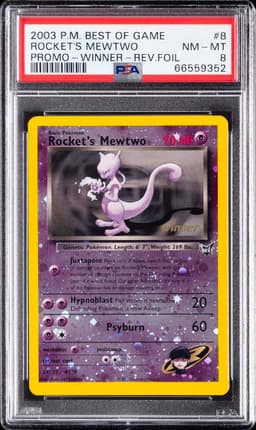 #8 ROCKET'S MEWTWO-REVERSE FOIL