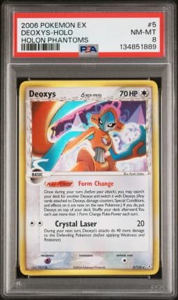 2006 #5 Deoxys-Holo PSA 8 EX Holon Phantoms