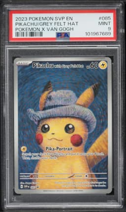 2023 #085 Pikachu With Grey Felt Hat PSA 9 Svp EN-SV Black Star Promo Pokemon