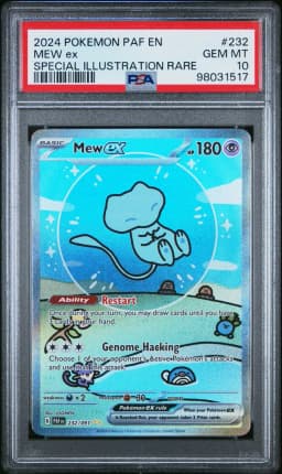 2024 #232 Mew EX PSA 10 Paf EN-Paldean Fates