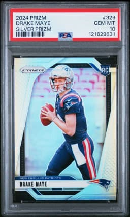 2024 #329 Drake Maye PSA 10 Panini Prizm
