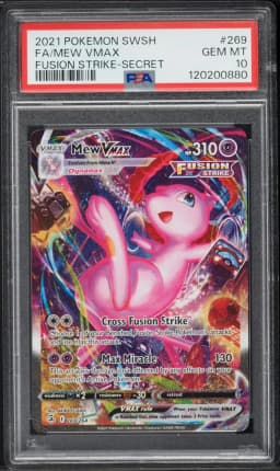 2021 #269 Full Art/Mew Vmax PSA 10 Sword & Shield Fusion Strike Pokemon