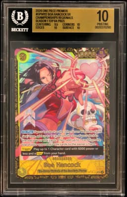 2026 #OP14112 Boa Hancock SR/(Championships 26-27 Regionals Season 1 Top 64 Prize) BGS 10 One Piece Card Game Promos
