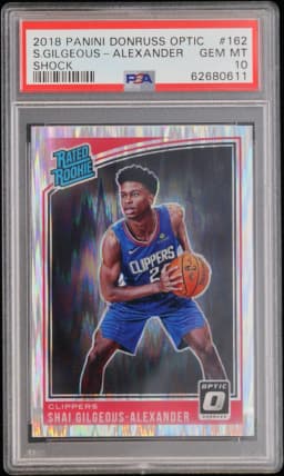 2018 #162 Shai Gilgeous-Alexander PSA 10 Panini Donruss Optic