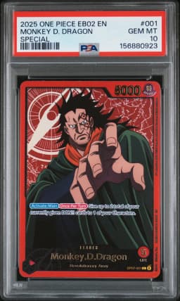 2025 #001 Monkey D. Dragon PSA 10 One Piece EB02-Extra Booster -Anime 25th Collection-