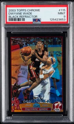 2003 #115 Dwyane Wade PSA 9 Topps Chrome Basketball
