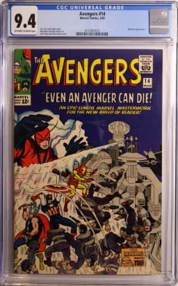 1965 #NA 1965 Avengers #14 CGC 9.4 Marvel Comics CGC 9.4