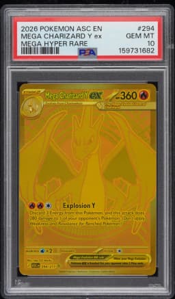 2026 #294 Mega Charizard Y EX PSA 10 Asc EN-Ascended Heroes