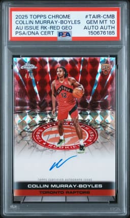 2025 #TAIR-CMB Collin Murray-Boyles PSA 10 Topps Chrome Autograph Issue Rookies