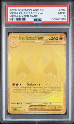 2026 #294 Mega Charizard Y EX PSA 9 Asc EN-Ascended Heroes