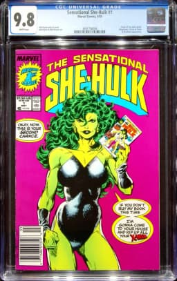 1989 Sensational She-Hulk #1 CGC 9.8 Marvel Comics