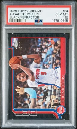 2025 #64 Ausar Thompson PSA 10 Topps Chrome