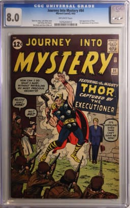 1962 #NA 1962 Journey Into Mystery #84 CGC 8.0 Marvel Comics CGC 8