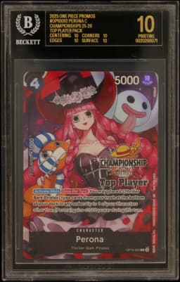 2025 #OP10092 Perona C/(Championships 25-26 Top Player Pack) BGS 10 One Piece Card Game Promos