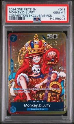 2024 #043 Monkey D. Luffy PSA 10 Promos One Piece