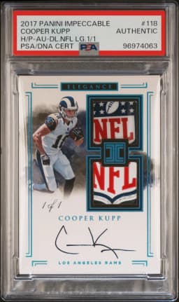 2017 #118 Cooper Kupp PSA Panini Impeccable