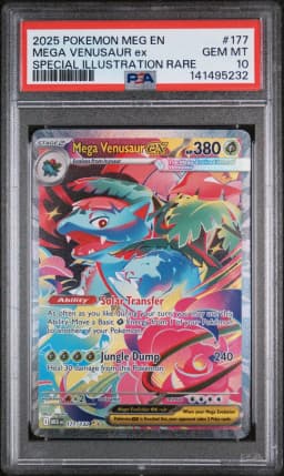 2025 #177 Mega Venusaur EX PSA 10 Meg EN-Mega Evolution