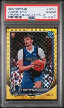 2025 #BCV-1 Cooper Flagg PSA 10 Bowman