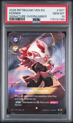2026 #197* Kennen - Heart of the Tempest PSA 10 Riftbound: League of Legends Ven-Vendetta