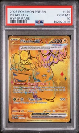 2025 #179 Pikachu EX PSA 10 Pre EN-Prismatic Evolutions