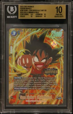 2025 #SB01018 Son Goku : Childhood ALT ART SR/(Ultimate Battle 2025 Vol.4 Winner Prize) BGS 10 Dragon Ball Super Card Game Fusion World Promos