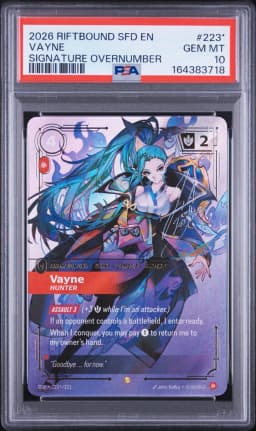 2026 #223* Vayne - Hunter PSA 10 Riftbound: League of Legends Sfd-Spiritforged