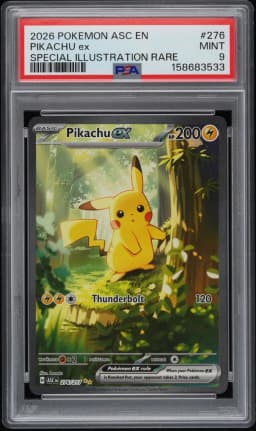 2026 #276 Pikachu EX PSA 9 Asc EN-Ascended Heroes