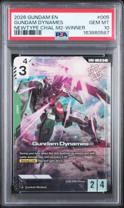 2026 #005 Gundam Dynames PSA 10 Gundam Promo
