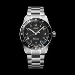 Longines Spirit Zulu Time 39mm - Black on Bracelet