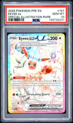 2025 #167 Eevee EX PSA 10 Pre EN-Prismatic Evolutions