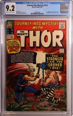 1965 #NA 1965 Journey Into Mystery #114 CGC 9.2 Marvel Comics CGC 9.2
