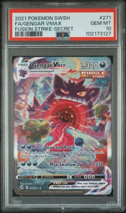 2021 #271 Full Art/Gengar Vmax PSA 10 Sword & Shield Fusion Strike