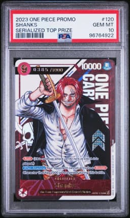 2023 #120 Shanks PSA 10 One Piece Promos