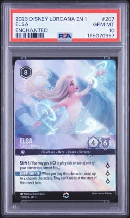 2023 #207 Elsa - Spirit of Winter PSA 10 Disney Lorcana EN 1-the First Chapter