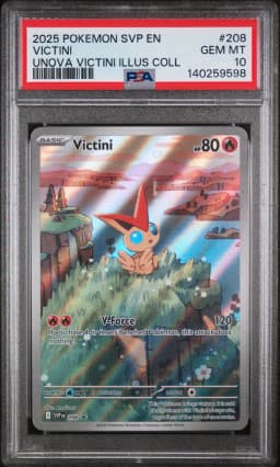 2025 #208 Victini PSA 10 Svp EN-SV Black Star Promo