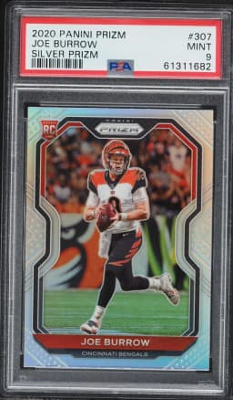 2020 #307 Joe Burrow PSA 9 Panini Prizm Football