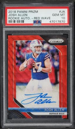 2018 #JA Josh Allen PSA 10 Panini Prizm Rookie Autographs Football