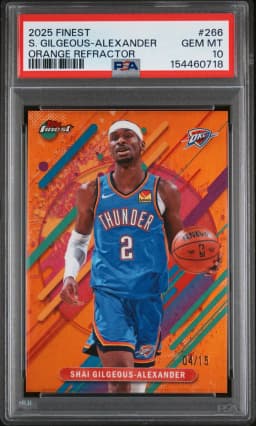 2025 #266 Shai Gilgeous-Alexander PSA 10 Topps Finest
