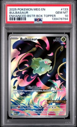2025 #133 Bulbasaur PSA 10 Meg EN-Mega Evolution