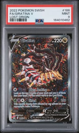 2022 #186 Full Art/Giratina V PSA 9 Sword & Shield Lost Origin