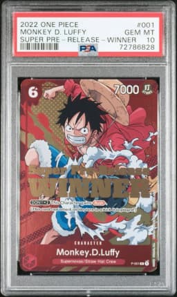 2022 #001 Monkey D. Luffy PSA 10 One Piece Promos