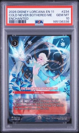 2026 #234 The Cold Never Bothered Me PSA 10 Disney Lorcana EN 11-Winterspell