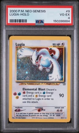 2000 #9 Lugia-Holo PSA 4 Neo Genesis