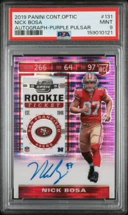 2019 #131 Nick Bosa PSA 9 Panini Contenders Optic