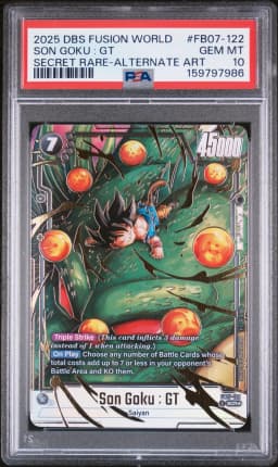 2025 #FB07-122 Son Goku : GT PSA 10 Dragon Ball Super Card Game Fusion World Wish for Shenron